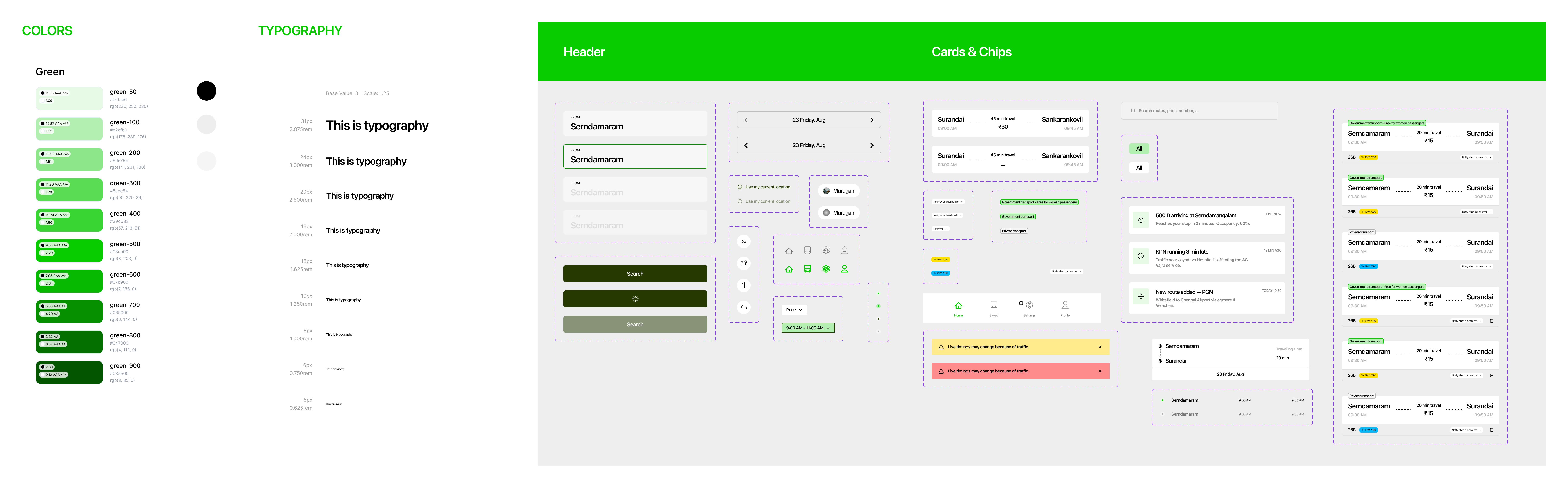 LBRF Design System — Typography, Colors, Components & Design Tokens